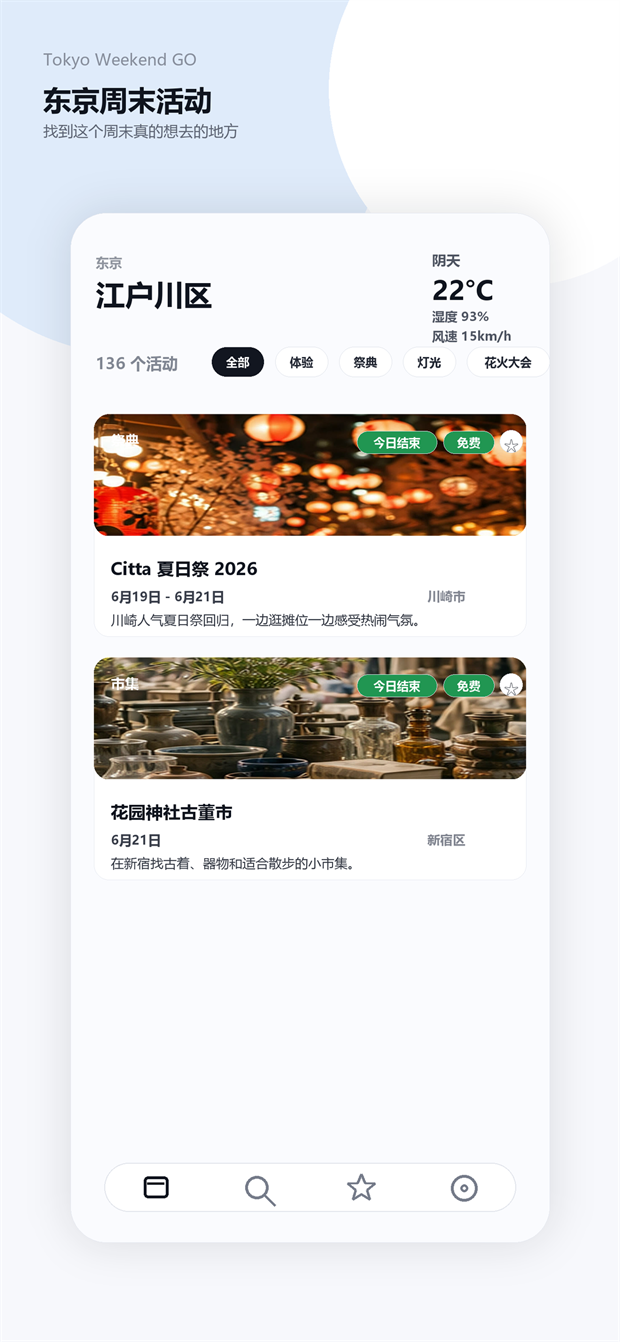 Tokyo Weekend GO 活动首页